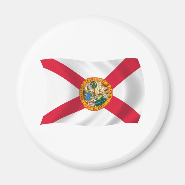 Íman Ímã da Bandeira da Flórida (Frente)