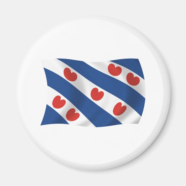 Íman Ímã da Bandeira da Frísia (Frente)