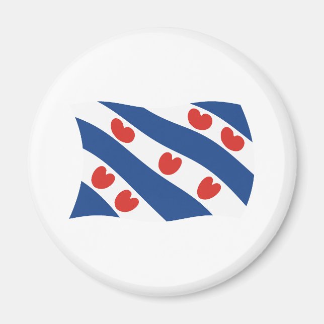 Íman Ímã da Bandeira da Frísia (Frente)