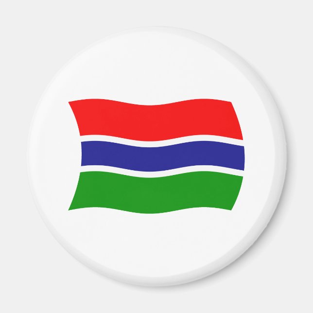 Íman Ímã da Bandeira da Gâmbia (Frente)