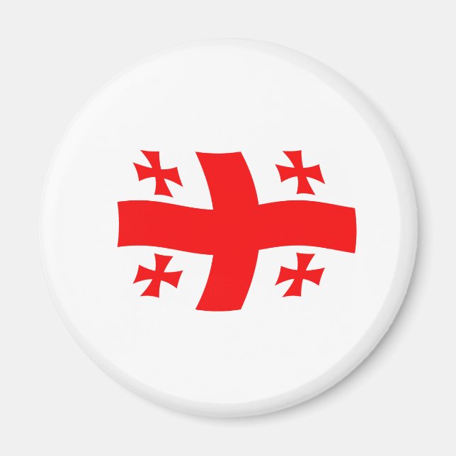 Íman Ímã da Bandeira da Geórgia (Frente)