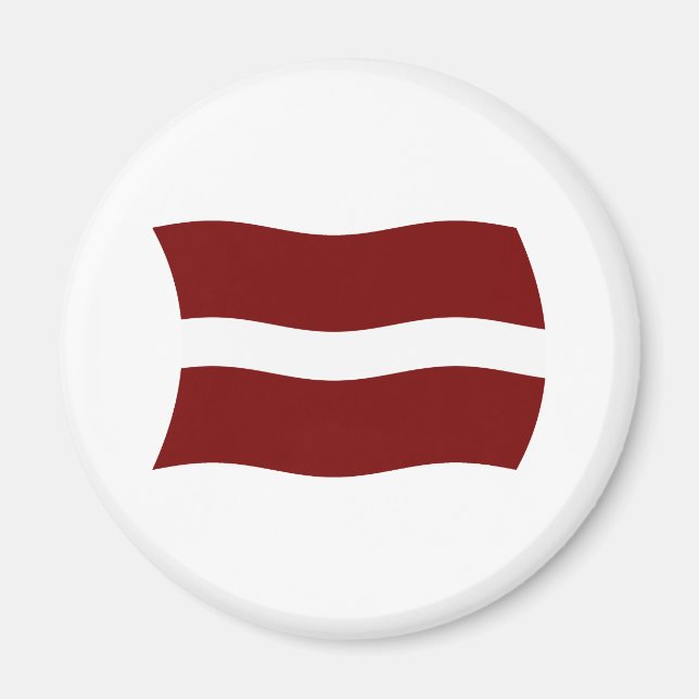 Íman Ímã da Bandeira da Letônia (Frente)