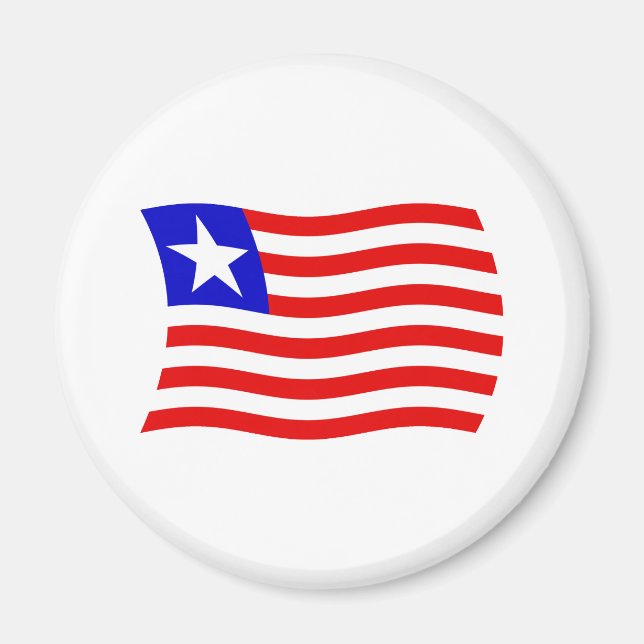 Íman Ímã da Bandeira da Libéria (Frente)