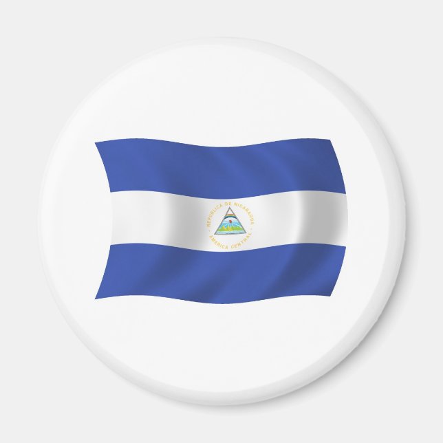 Íman Ímã da Bandeira da Nicarágua (Frente)