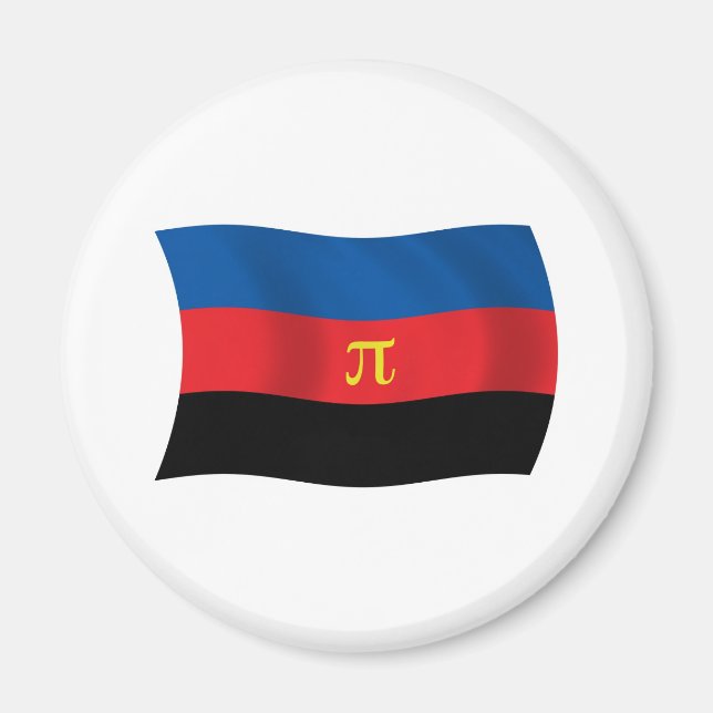 Íman Ímã da Bandeira da Poliamoria (Frente)