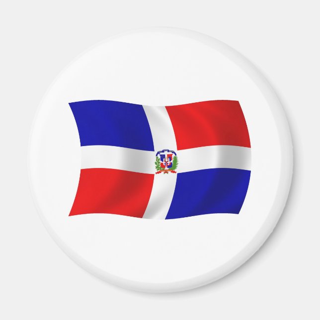 Íman Ímã da Bandeira da República Dominicana (Frente)