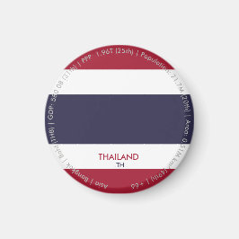 Íman Ímã da Bandeira da Tailândia