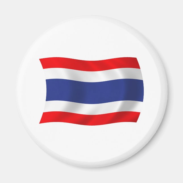 Íman Ímã da Bandeira da Tailândia (Frente)