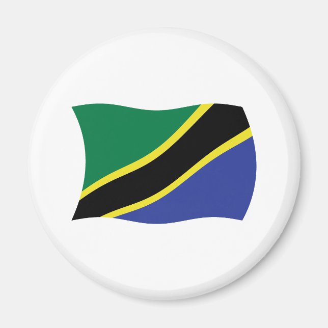 Íman Ímã da Bandeira da Tanzânia (Frente)