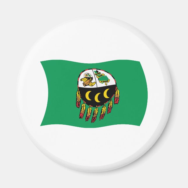 Íman Ímã da Bandeira da Tribo Kutenai (Frente)