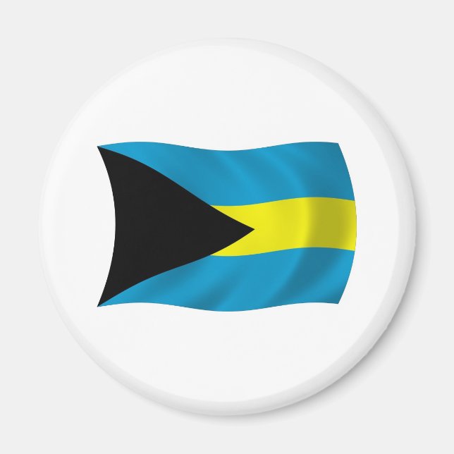 Íman Ímã da Bandeira das Bahamas (Frente)