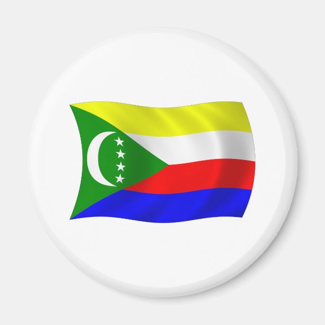 Íman Ímã da Bandeira das Comores (Frente)