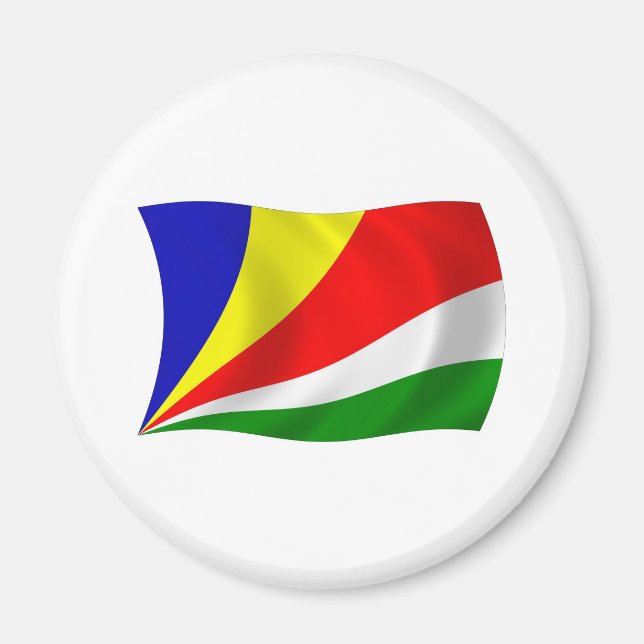 Íman Ímã da Bandeira das Seychelles (Frente)