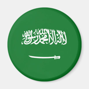 Íman Ímã da bandeira de Arábia Saudita Fisheye