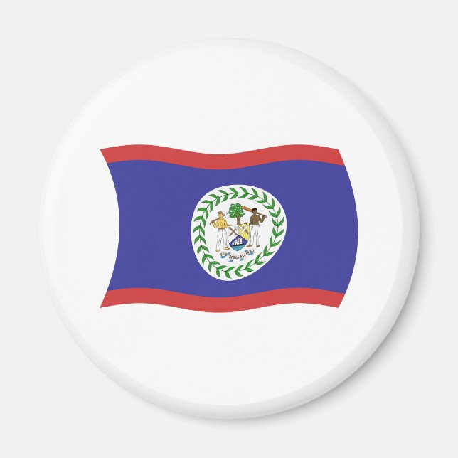 Íman Ímã da Bandeira de Belize (Frente)