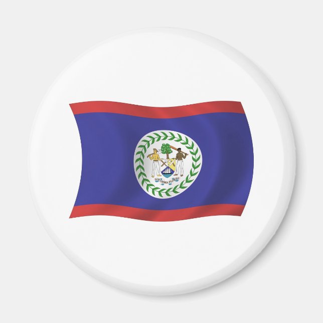 Íman Ímã da Bandeira de Belize (Frente)