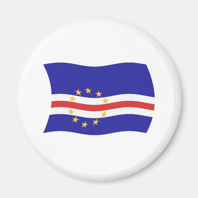 Íman Ímã da Bandeira de Cabo Verde (Frente)