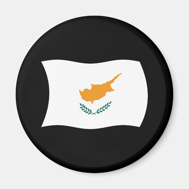 Íman Ímã da Bandeira de Chipre (Frente)