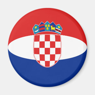 Íman Ímã da bandeira de Croatia Fisheye