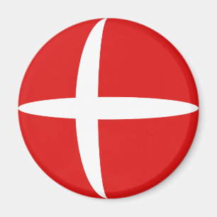 Íman Ímã da bandeira de Dinamarca Fisheye