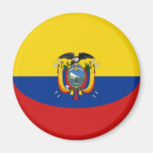 Íman Ímã da bandeira de Equador Fisheye