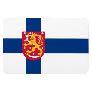 Íman Ímã da bandeira de Finlandia - cruz & braços
