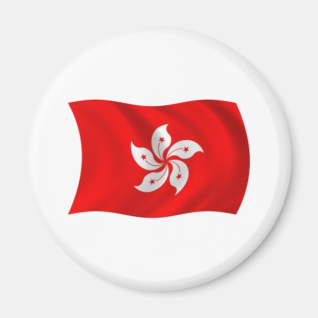 Íman Ímã da Bandeira de Hong Kong (Frente)