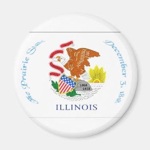 Íman Ímã da bandeira de Illinois