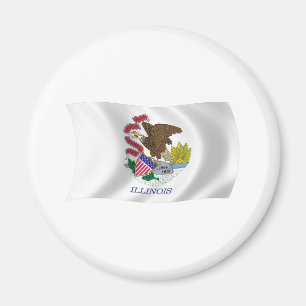 Íman Ímã da Bandeira de Illinois