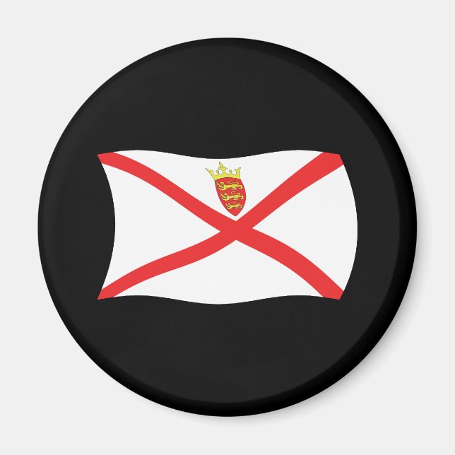 Íman Ímã da Bandeira de Jersey (Frente)