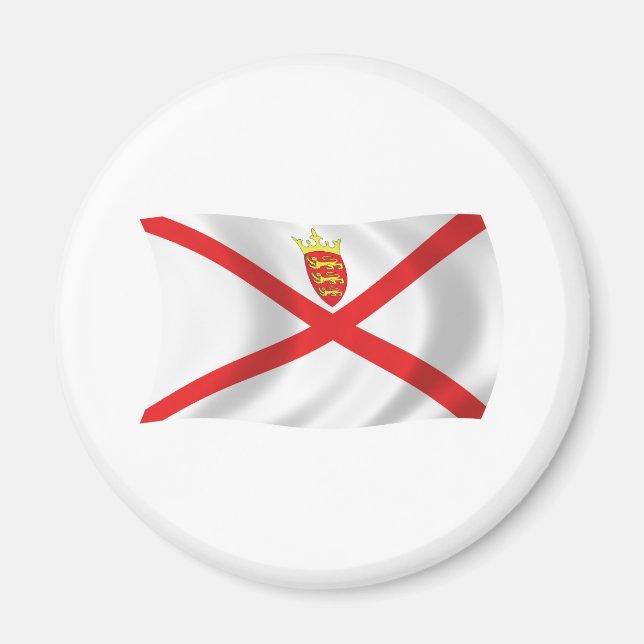 Íman Ímã da Bandeira de Jersey (Frente)