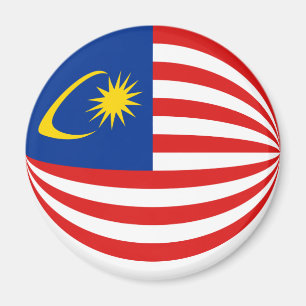 Íman Ímã da bandeira de Malaysia Fisheye