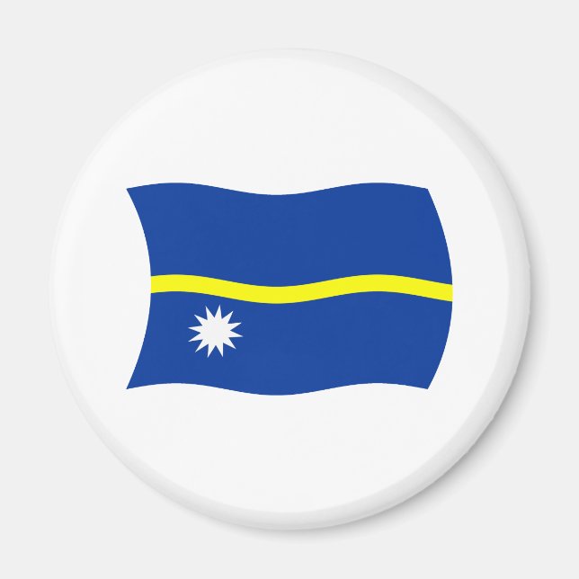Íman Ímã da Bandeira de Nauru (Frente)