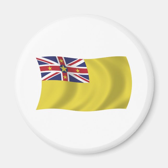 Íman Ímã da Bandeira de Niue (Frente)
