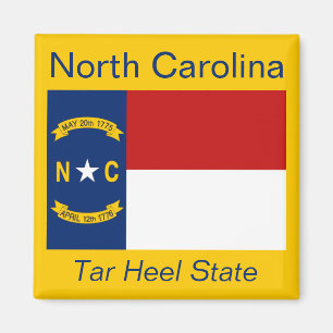 Íman Ímã da bandeira de North Carolina