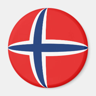 Íman Ímã da bandeira de Noruega Fisheye