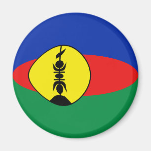 Íman Ímã da bandeira de Nova Caledônia Fisheye