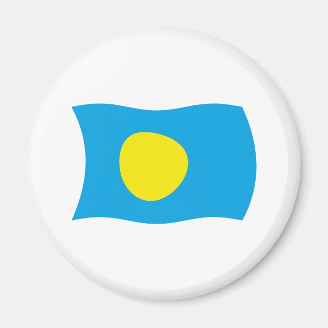 Íman Ímã da Bandeira de Palau (Frente)