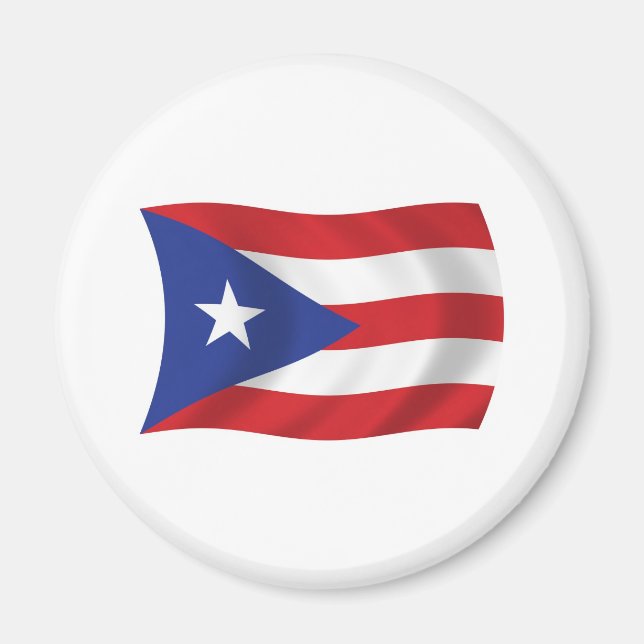 Íman Ímã da Bandeira de Porto Rico (Frente)