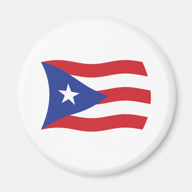 Íman Ímã da Bandeira de Porto Rico (Frente)