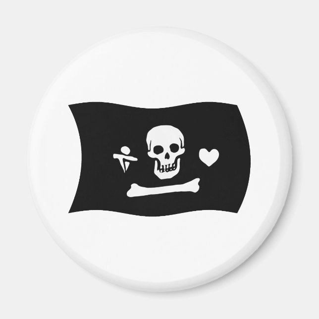 Íman Ímã da Bandeira de Stede Bonnet (Frente)