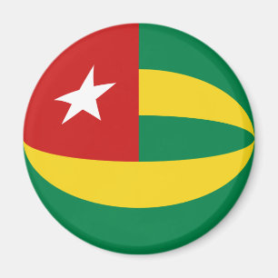 Íman Ímã da bandeira de Togo Fisheye