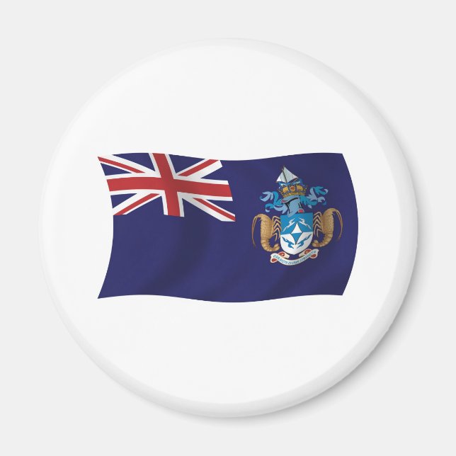 Íman Ímã da Bandeira de Tristão da Cunha (Frente)