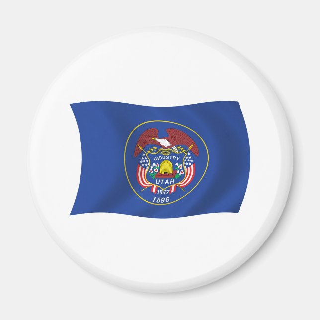 Íman Ímã da Bandeira de Utah (Frente)