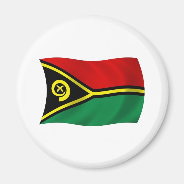 Íman Ímã da Bandeira de Vanuatu (Frente)
