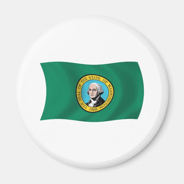 Íman Ímã da Bandeira de Washington (Frente)