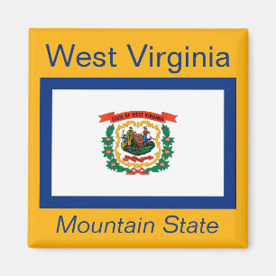 Íman Ímã da bandeira de West Virginia