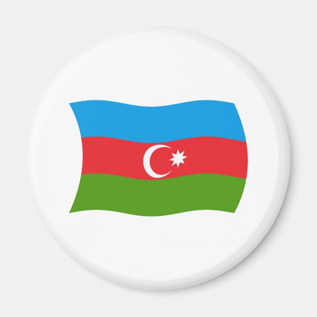 Íman Ímã da Bandeira do Azerbaijão (Frente)