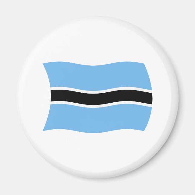 Íman Ímã da Bandeira do Botsuana (Frente)