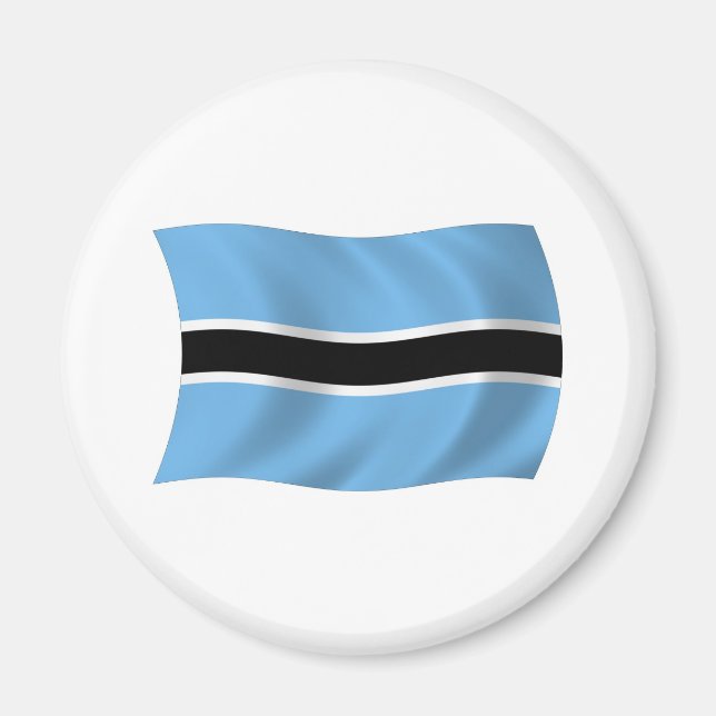 Íman Ímã da Bandeira do Botsuana (Frente)